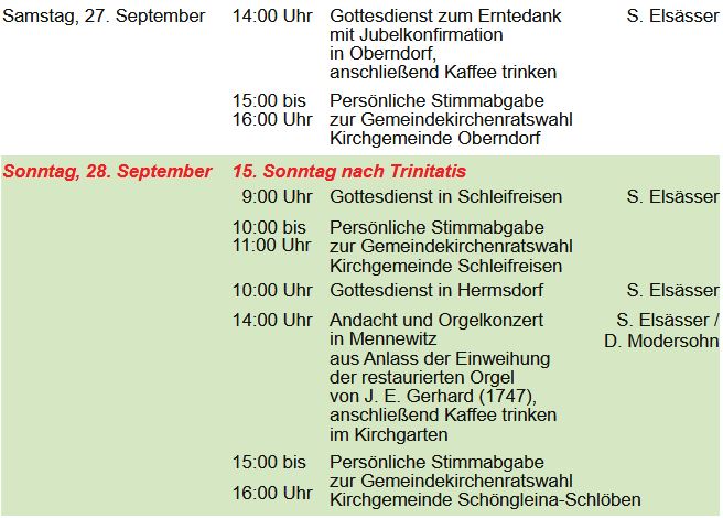 Veranstaltungen
