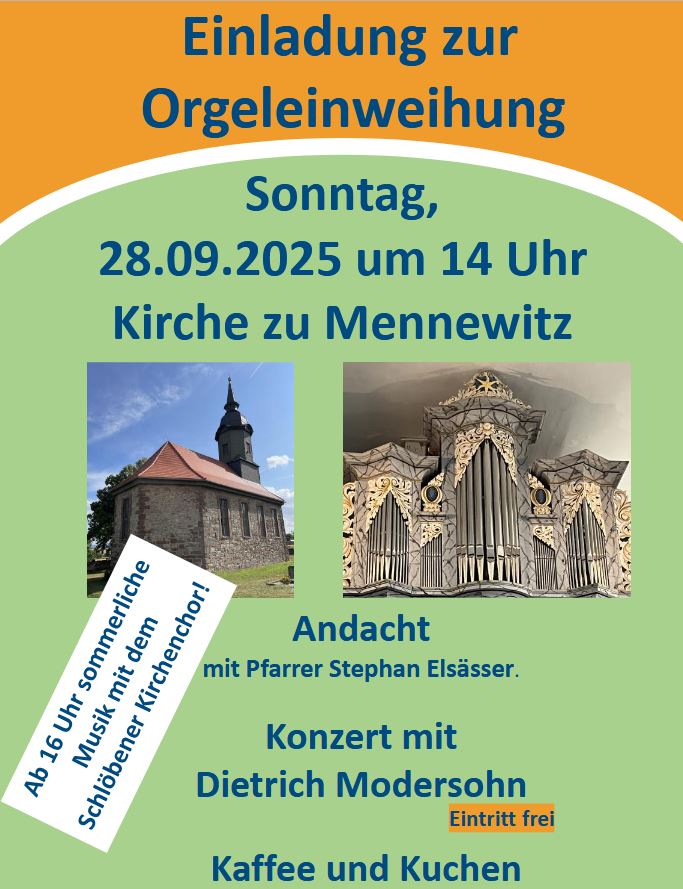 Orgeleinweihung